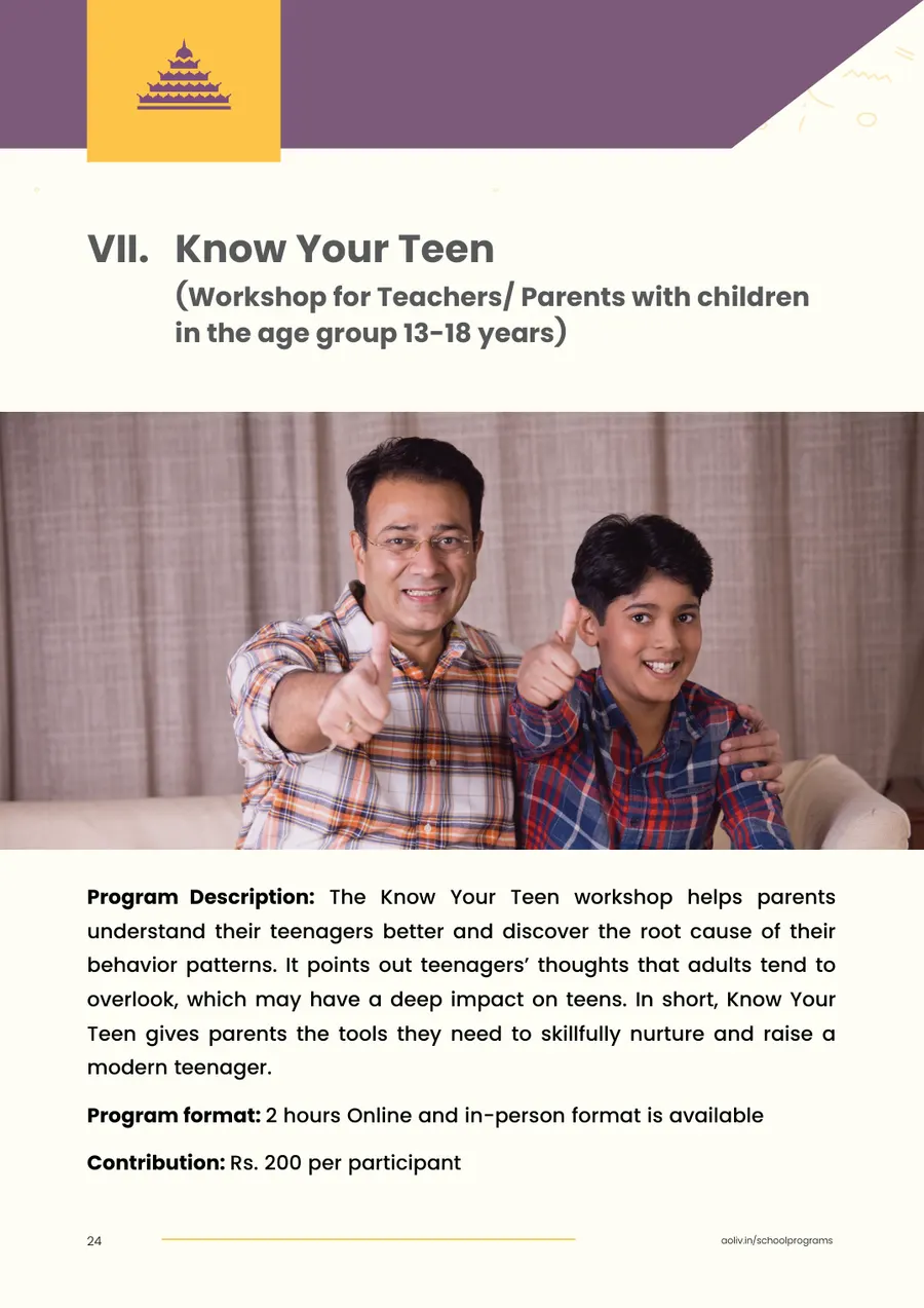 Proposal page 26: Know Your Teen